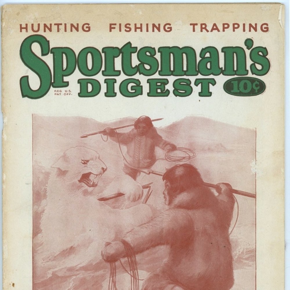 Sportsman's Digest magazine January 1928 hunting fishing trapping vintage